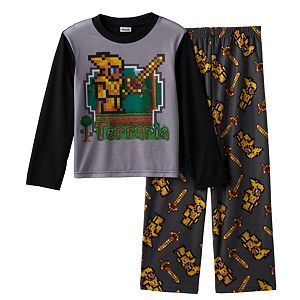 Boys 4-12 2-Piece Terraria Pajama Set