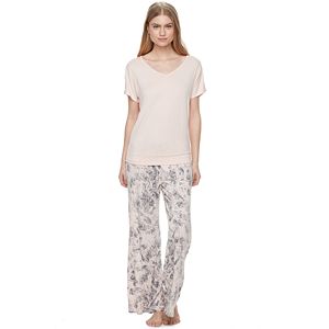 Women's Apt. 9® Pajamas: Lace Top & Pants PJ Set