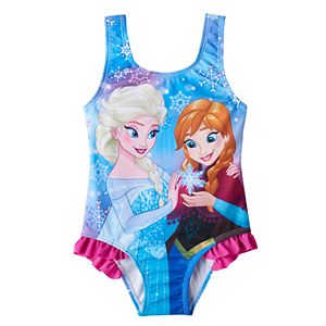 Disney's Frozen Anna & Elsa Toddler Girl Ruffle One-Piece Swimsuit