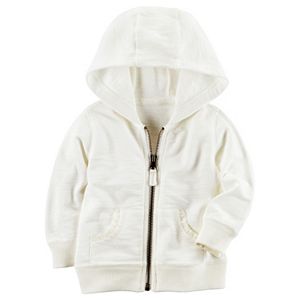 Baby Girl Carter's Hooded French Terry Cardigan