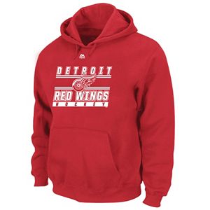 Big & Tall Majestic Detroit Red Wings Logo Hoodie