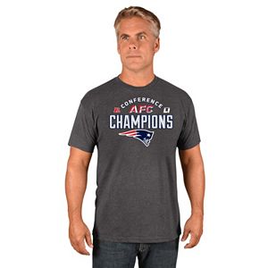 Men's Majestic New England Patriots 2016 AFC Champions Choice Tee