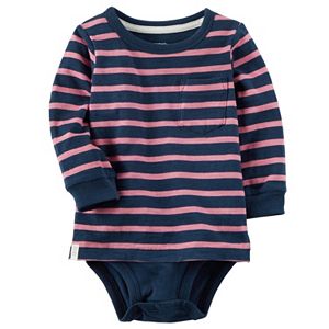 Baby Boy Carter's Striped Mock-Layer Bodysuit