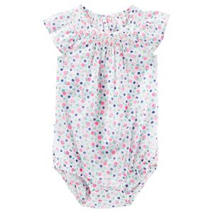 Baby Girl OshKosh B'gosh® Floral Smocked Bodysuit