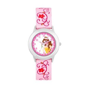 Disney's Beauty and the Beast Belle Kids' Crystal Time Teacher Watch