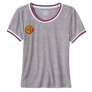 Girls 7-16 SO® Embroidered Skinny Tee