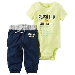 Baby Boy Carter's Graphic Bodysuit & French Terry Pants Set