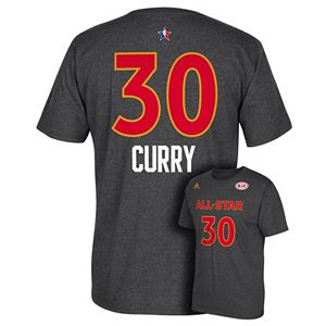 Men's adidas Golden State Warriors Stephen Curry All-Star Name & Number Tee
