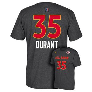 Men's adidas Golden State Warriors Kevin Durant All-Star Name & Number Tee