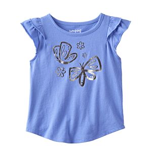 Toddler Girl Jumping Beans® Flutter Short Sleeve Butterfly Foil Graphic Tee