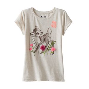 Disney’s Bambi Toddler Girl Flower Applique Tee by Jumping Beans®