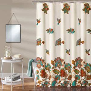 Lush Decor Bird & Flower Kid's Shower Curtain