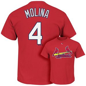 Men's Majestic St. Louis Cardinals Yadier Molina Tee